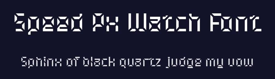 Speed Px Watch Font by ffeeaarr — Decorative Font — thumbnail 2