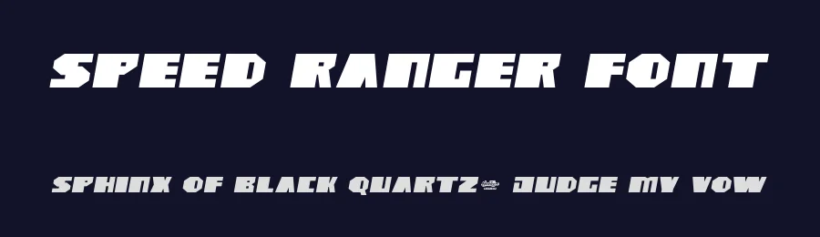 Speed Ranger Font by noahtype — Display Font — thumbnail 2