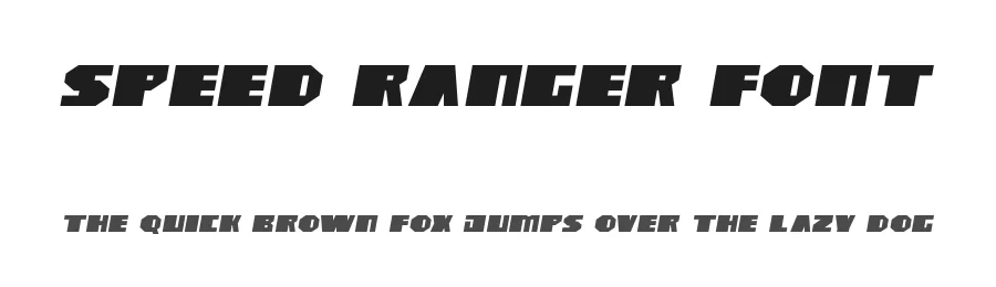 Speed Ranger Font by noahtype — Display Font