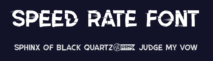 Speed Rate Font by nihstudio — Display Font — thumbnail 2