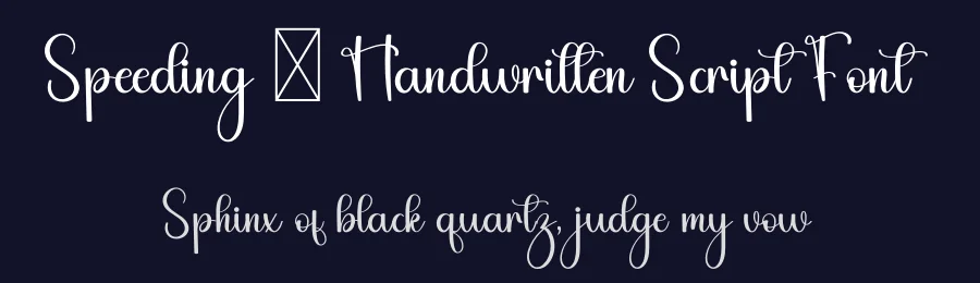 Speeding – Handwritten Script Font by freshtypeink — Script Handwritten Font — thumbnail 2