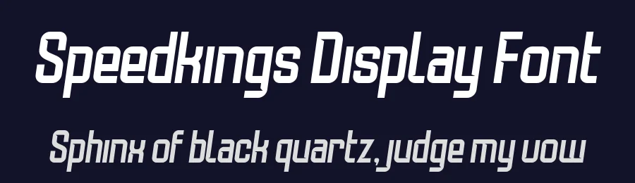 Speedkings Display Font by Type Factory — Sans Serif Font — thumbnail 2