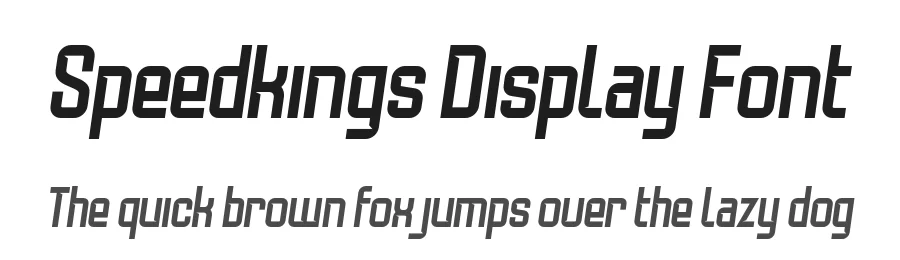 Speedkings Display Font by Type Factory โ Sans Serif Font