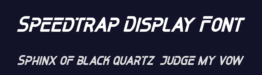 Speedtrap Display Font by Inspiratype Studio — Display Font — thumbnail 2