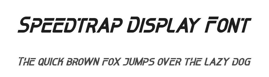 Speedtrap Display Font by Inspiratype Studio — Display Font