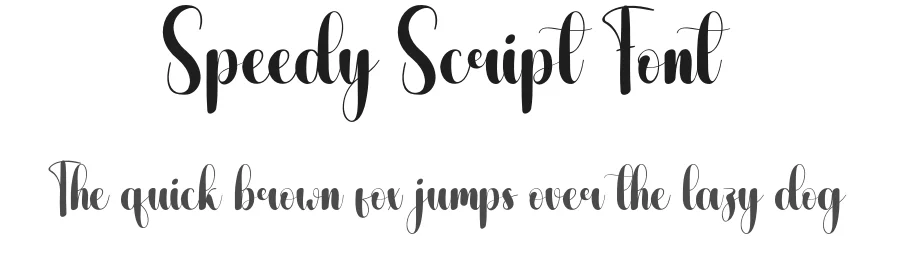 Speedy Script Font by andikastudio — Script Handwritten Font