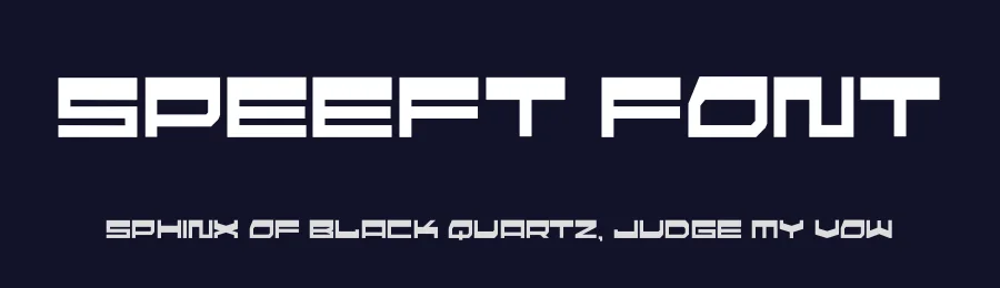 Speeft Font by hayoyuka8 — Display Font — thumbnail 2
