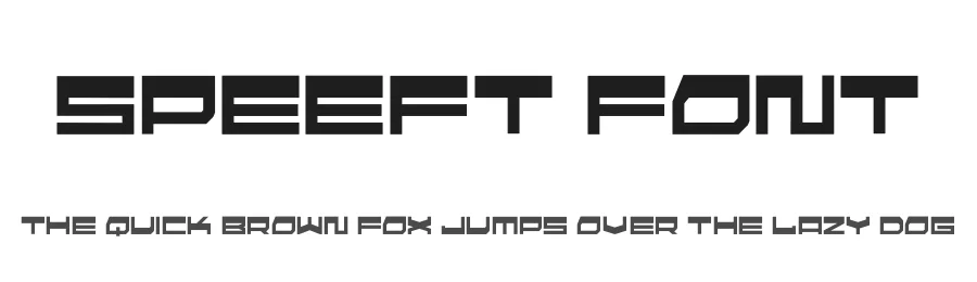 Speeft Font by hayoyuka8 — Display Font