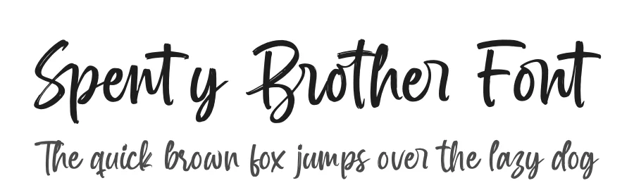Spenty Brother Font by letterenastudios — Script Handwritten Font