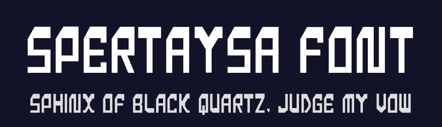 Spertaysa Font by hayoyuka8 — Display Font — thumbnail 2