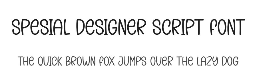 Spesial Designer Script Font by creativeletter — Display Font