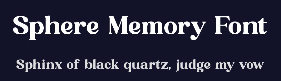 Sphere Memory Font by Amorfa Type — Serif Font — thumbnail 2
