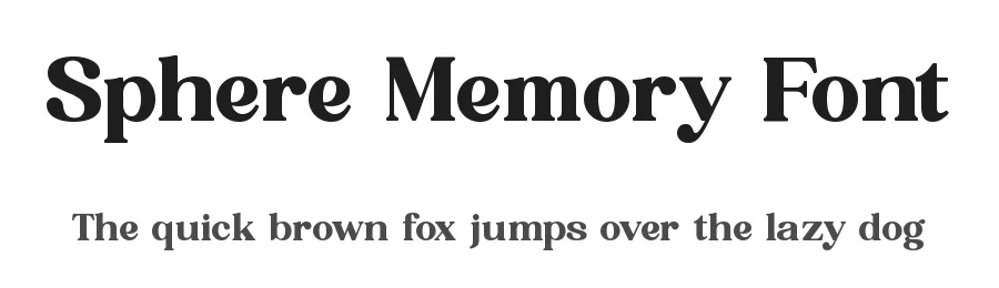 Sphere Memory Font by Amorfa Type — Serif Font
