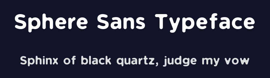 Sphere Sans Typeface by Corey Moen — Sans Serif Font — thumbnail 2