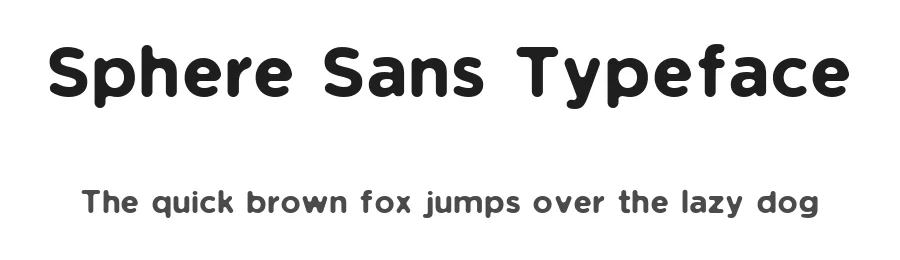 Sphere Sans Typeface by Corey Moen — Sans Serif Font