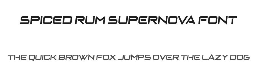 Spiced Rum Supernova Font by Chequered Ink — Display Font