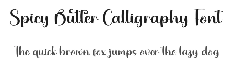 Spicy Butter Calligraphy Font by andikastudio — Script Handwritten Font