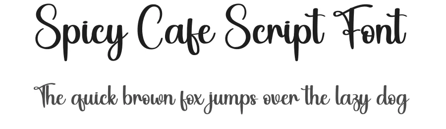 Spicy Cafe Script Font by creativeletter — Script Handwritten Font