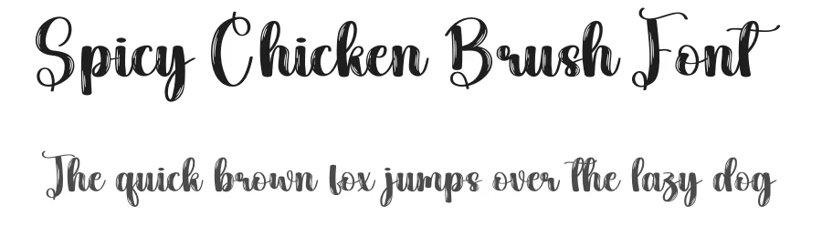 Spicy Chicken Brush Font by andikastudio — Script Handwritten Font