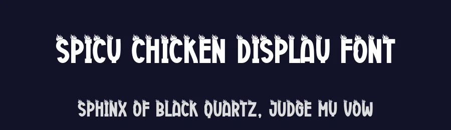 Spicy Chicken Display Font by creativeletter — Display Font — thumbnail 2
