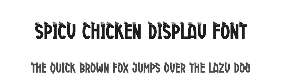 Spicy Chicken Display Font by creativeletter — Display Font