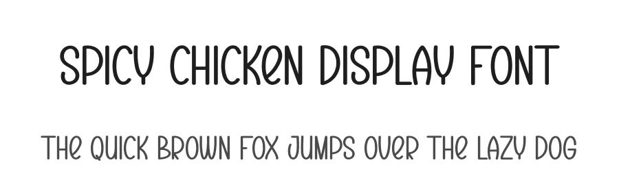Spicy Chicken Display Font by creativeletter — Script Handwritten Font