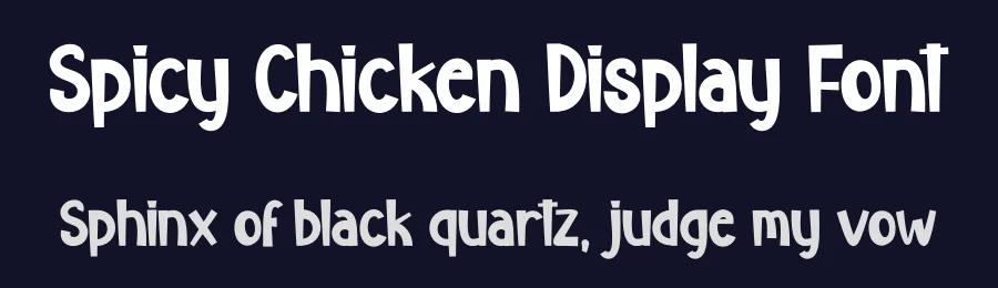 Spicy Chicken Display Font by creativeletter — Display Font — thumbnail 2