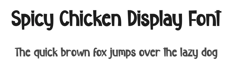 Spicy Chicken Display Font by creativeletter — Display Font
