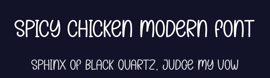 Spicy Chicken Modern Font by creativeletter — Display Font — thumbnail 2