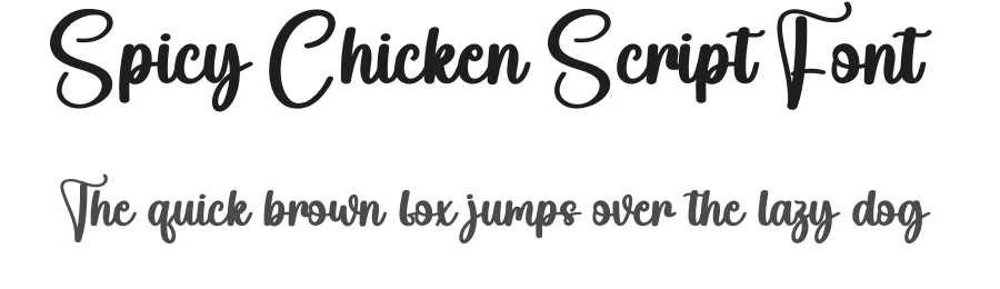 Spicy Chicken Script Font by creativeletter — Script Handwritten Font