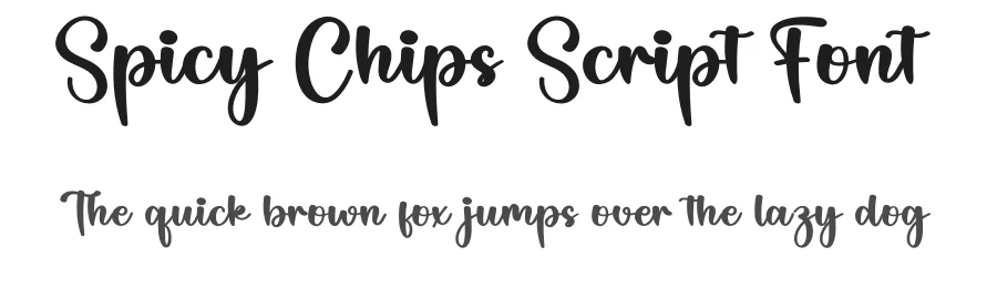 Spicy Chips Script Font by creativeletter — Script Handwritten Font