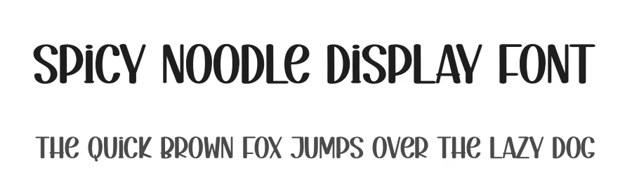 Spicy Noodle Display Font by creativeletter — Display Font