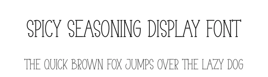 Spicy Seasoning Display Font by andikastudio — Display Font