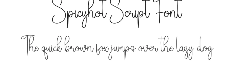 Spicyhot Script Font by creativeletter — Script Handwritten Font