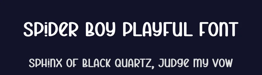Spider Boy Playful Font by andikastudio — Display Font — thumbnail 2