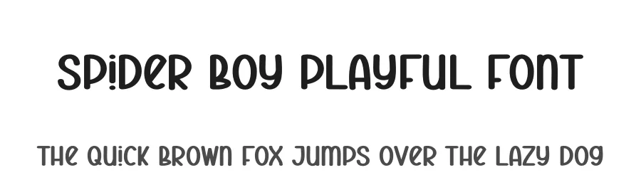 Spider Boy Playful Font by andikastudio — Display Font