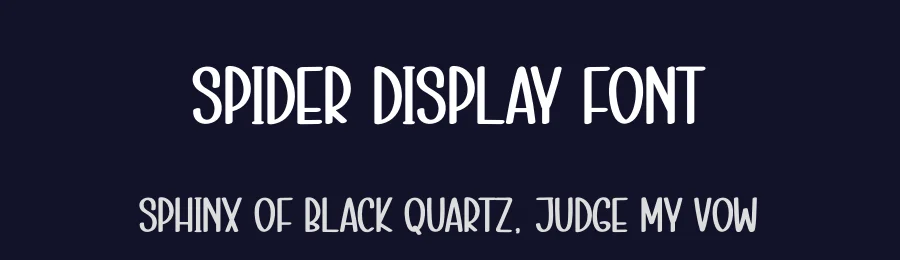 Spider Display Font by andikastudio — Display Font — thumbnail 2
