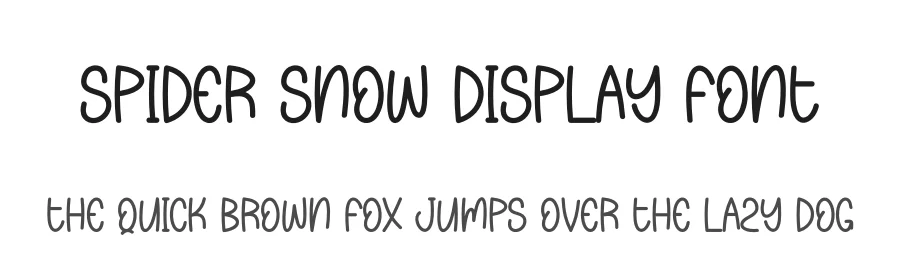 Spider Snow Display Font by andikastudio — Display Font
