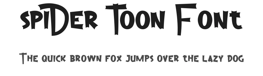 Spider Toon Font by noahtype β Decorative Font