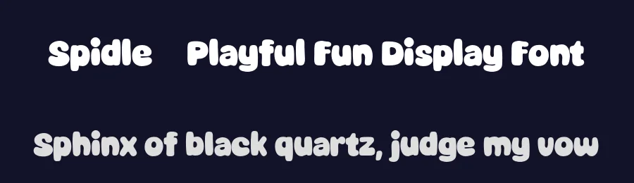 Spidle – Playful Fun Display Font by afkaristudio — Display Font — thumbnail 2