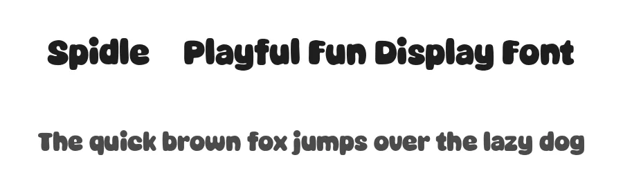 Spidle – Playful Fun Display Font by afkaristudio — Display Font
