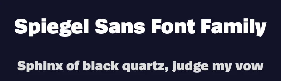Spiegel Sans Font Family by LucasFonts — Sans Serif Font — thumbnail 2