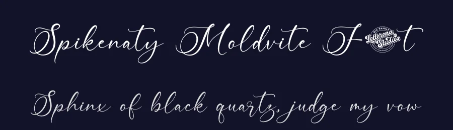 Spikenaty Moldvite Font by letterenastudios — Script Handwritten Font — thumbnail 2