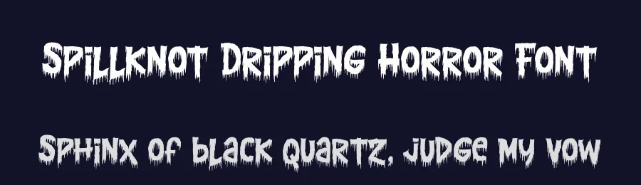 Spillknot Dripping Horror Font by Gracetypestudio — Display Font — thumbnail 2