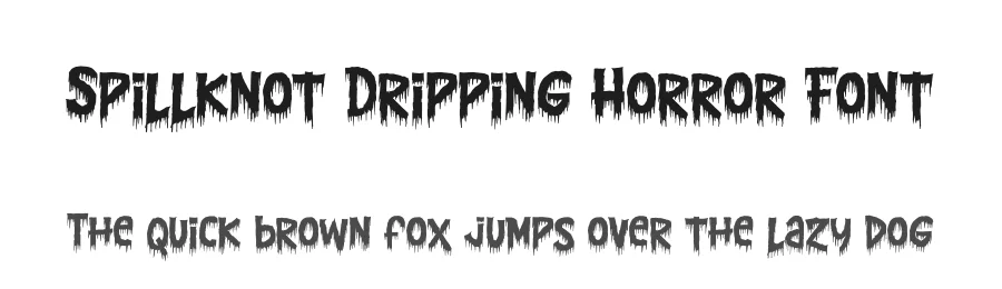 Spillknot Dripping Horror Font by Gracetypestudio — Display Font