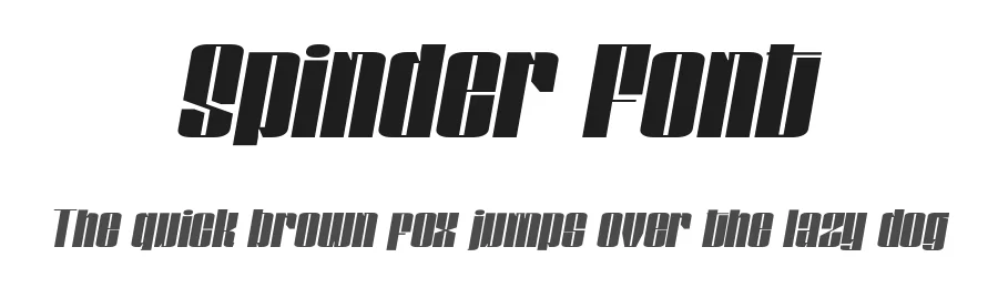 Spinder Font by Linecreative — Display Font