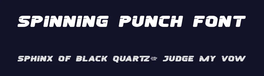 Spinning Punch Font by noahtype — Decorative Font — thumbnail 2