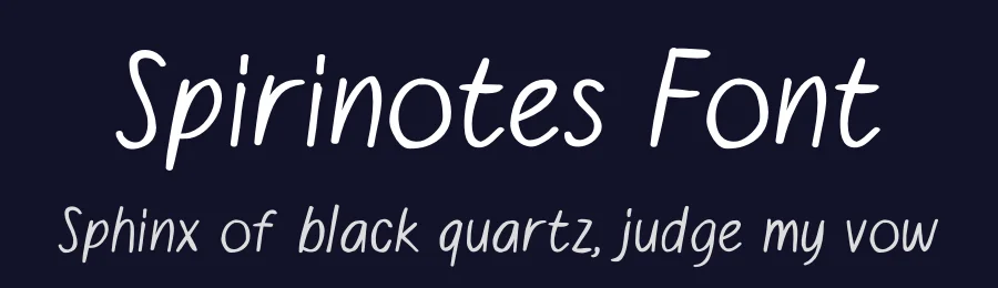 Spirinotes Font by Zerootypeworks — Script Handwritten Font — thumbnail 2