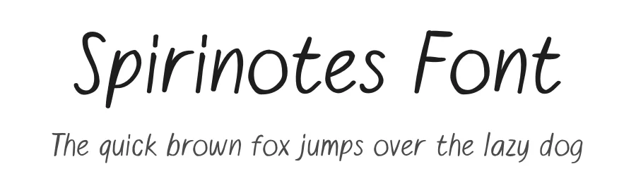 Spirinotes Font by Zerootypeworks β Script Handwritten Font