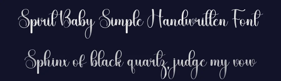 Spirit Baby Simple Handwritten Font by freshtypeink — Script Handwritten Font — thumbnail 2